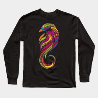 Eagle embroidery Mexican Style. Long Sleeve T-Shirt